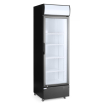 Armoire r&eacute;frig&eacute;r&eacute;e professionnelle 254L, porte simple vitr&eacute;e, noire, 578x605x(H)1980mm - Hendi