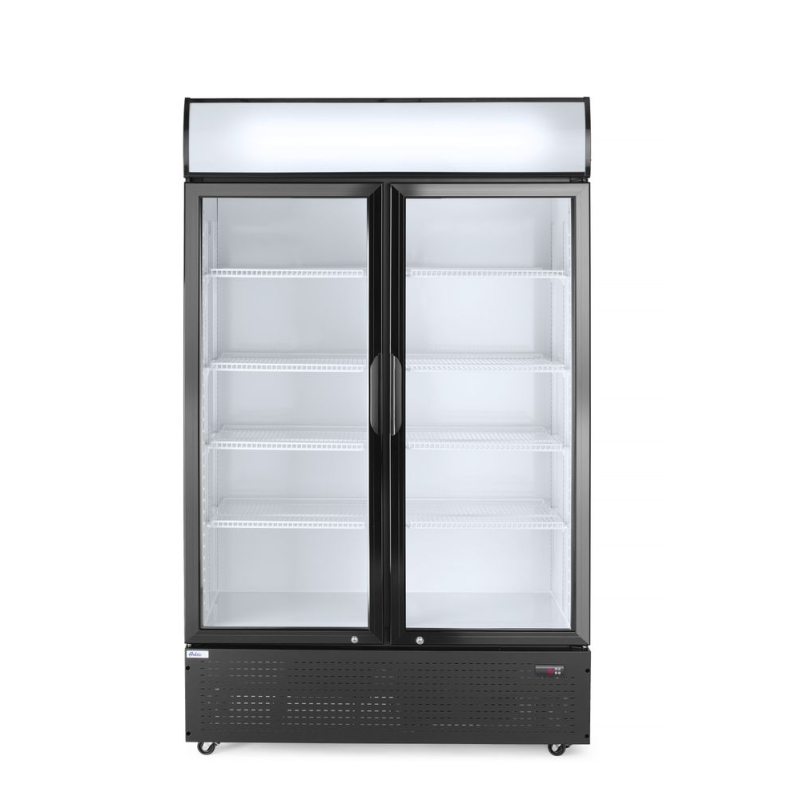 Armoire R&eacute;frig&eacute;r&eacute;e Professionnelle Double Porte Arktic 512L Noire - Hendi