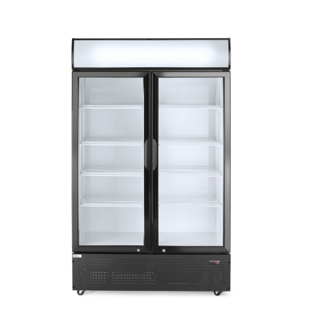 Armoire R&eacute;frig&eacute;r&eacute;e Professionnelle Double Porte Arktic 512L Noire - Hendi