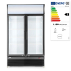 Armoire R&eacute;frig&eacute;r&eacute;e Professionnelle Double Porte Arktic 512L Noire - Hendi