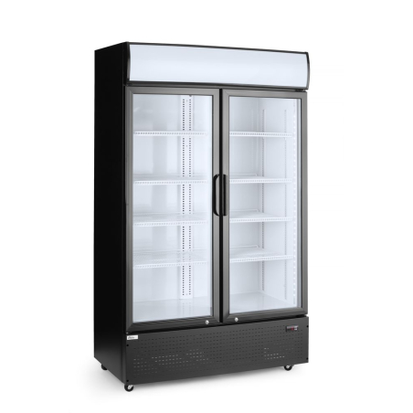 Armoire R&eacute;frig&eacute;r&eacute;e Professionnelle Double Porte Arktic 512L Noire - Hendi