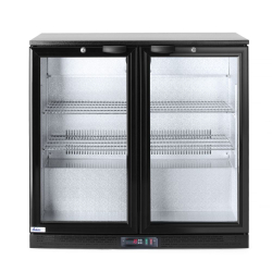 Arri&egrave;re de bar double porte 158L Noir Arktic - Hendi