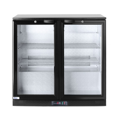 Arri&egrave;re de bar double porte 158L Noir Arktic - Hendi