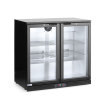 Arri&egrave;re de bar double porte 158L Noir Arktic - Hendi