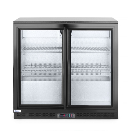 Arri&egrave;re de bar r&eacute;frig&eacute;r&eacute; 158L avec double portes coulissantes, 900x520x865mm - Hendi