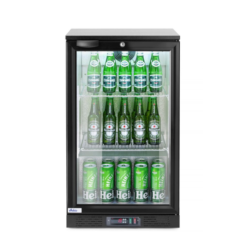 Arri&egrave;re de bar r&eacute;frig&eacute;r&eacute; Arktic 86L Noir, 1 porte, Hauteur 865mm - Hendi