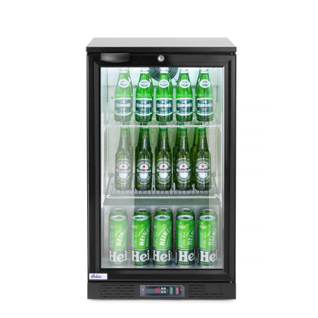 Arri&egrave;re de bar r&eacute;frig&eacute;r&eacute; Arktic 86L Noir, 1 porte, Hauteur 865mm - Hendi