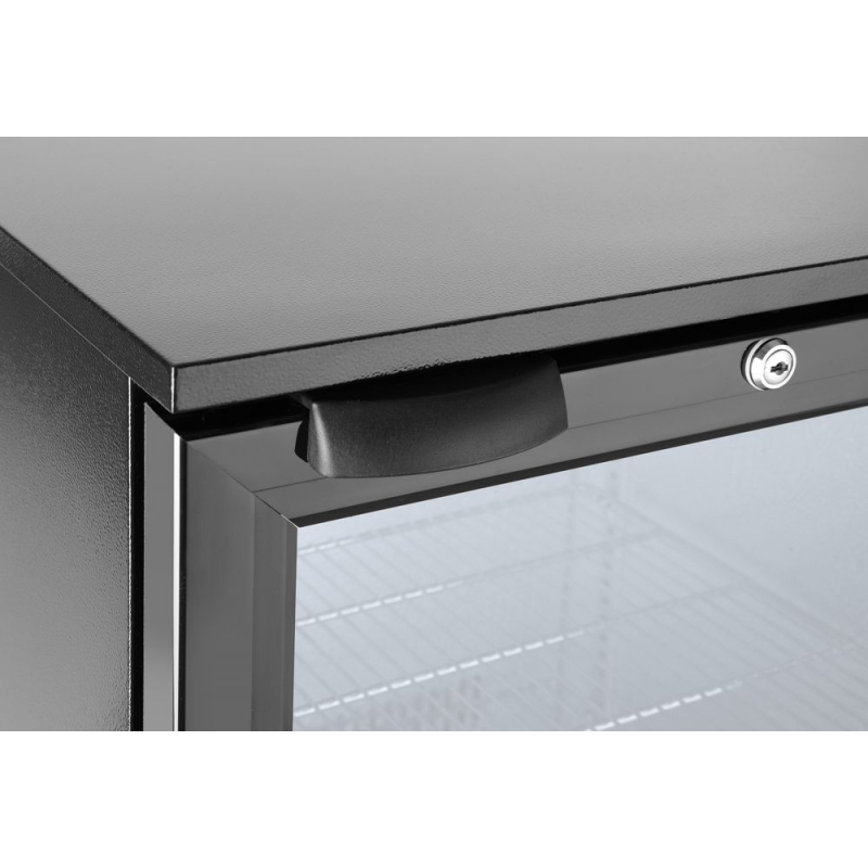 Arri&egrave;re de bar r&eacute;frig&eacute;r&eacute; Arktic 86L Noir, 1 porte, Hauteur 865mm - Hendi
