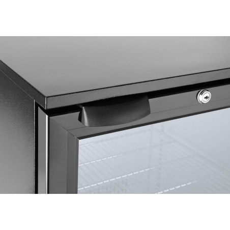 Arri&egrave;re de bar r&eacute;frig&eacute;r&eacute; Arktic 86L Noir, 1 porte, Hauteur 865mm - Hendi