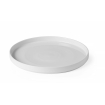 Assiette &agrave; bord haut Oslo en porcelaine blanche &eacute;maill&eacute;e, &Oslash;280mm, H28mm - Hendi