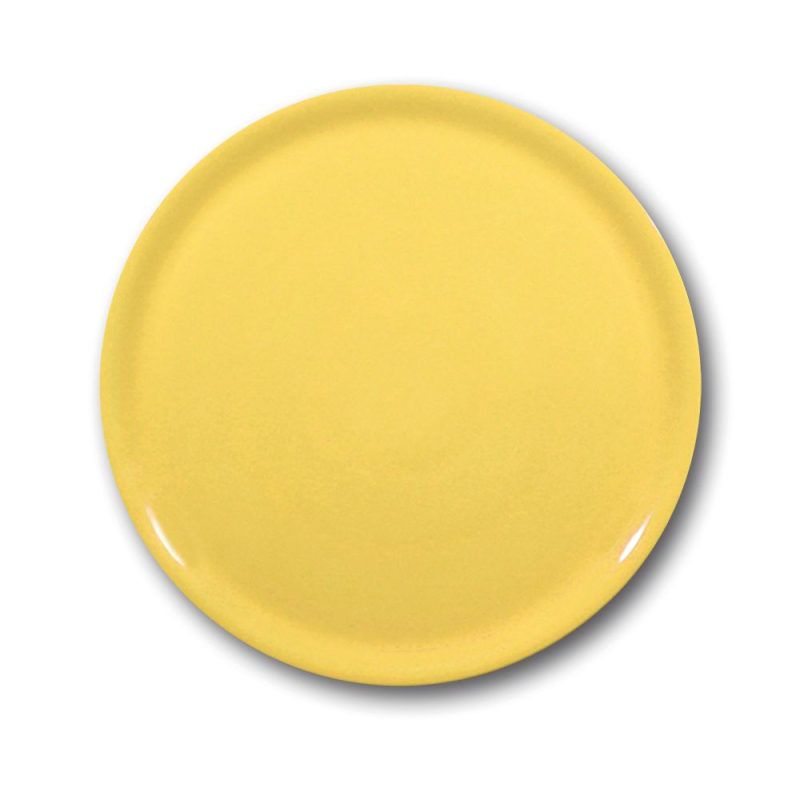 Assiette &agrave; pizza Jaune Speciale ⌀330mm, Plat de service - Hendi
