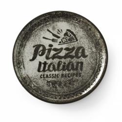 Assiette &agrave; pizza professionnelle noire Hendi Recipe Collection ⌀330mm - Hendi