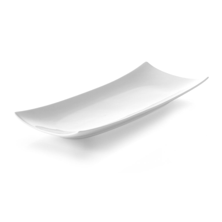 Assiette Bark Rectangulaire Porcelaine 352x146mm - Hendi