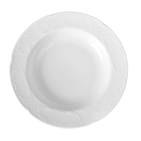 Assiette creuse professionnelle blanche, ⌀235mm - Hendi