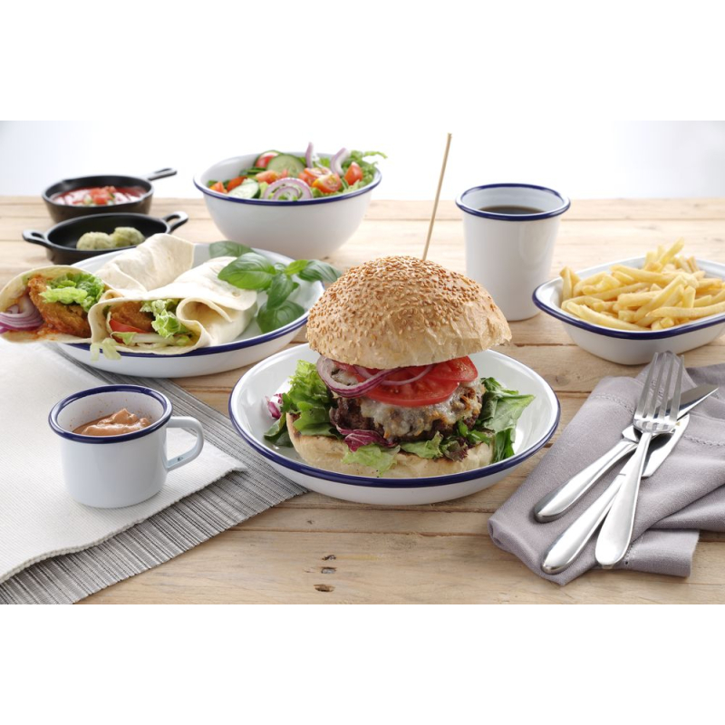 Assiette Creuse Professionnelle Porcelaine Blanche ⌀200mm (SKU 621257) - Hendi