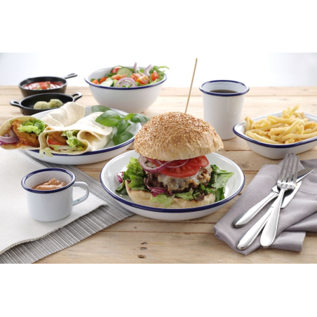 Assiette Creuse Professionnelle Porcelaine Blanche ⌀200mm (SKU 621257) - Hendi