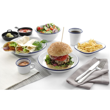 Assiette Creuse Professionnelle Porcelaine Blanche ⌀200mm (SKU 621257) - Hendi