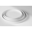 Assiette Oslo en Porcelaine Blanche &agrave; Bord Haut, ⌀240mm - Hendi