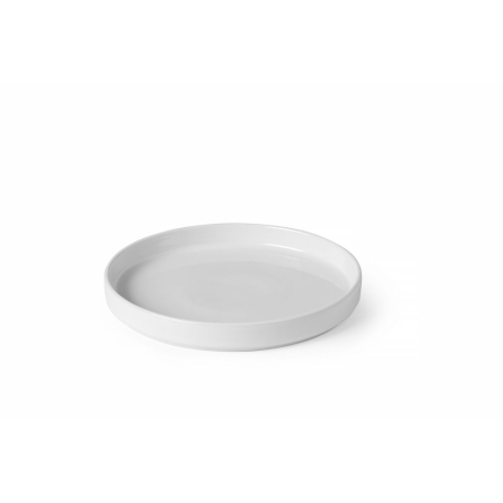 Assiette Oslo Professionnelle Porcelaine Bord Haut Blanche ⌀200mm - Hendi