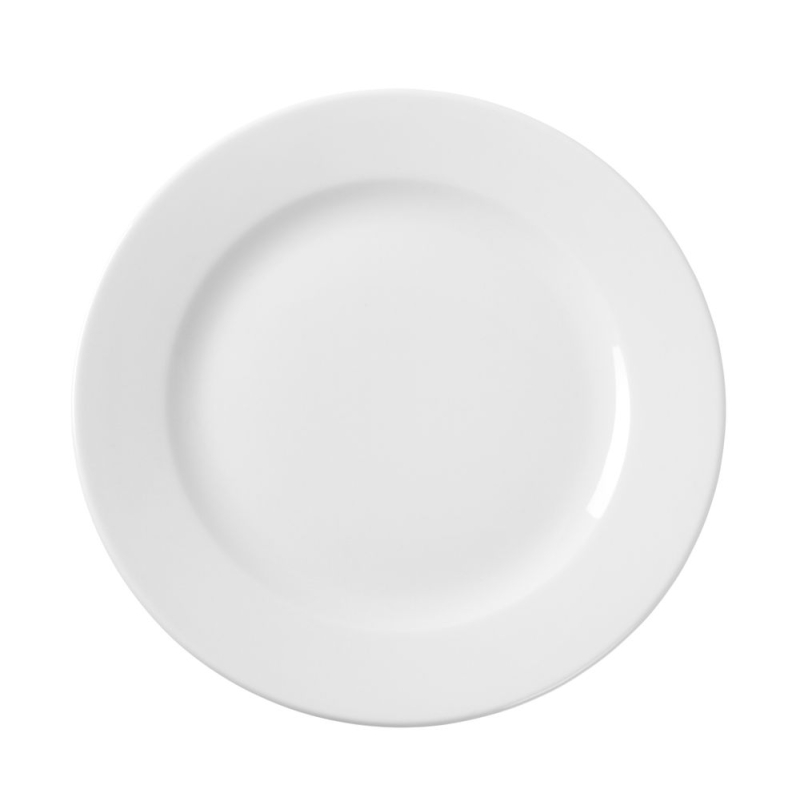 Assiette Plate Blanche Porcelaine ⌀240mm Professionnelle - Hendi