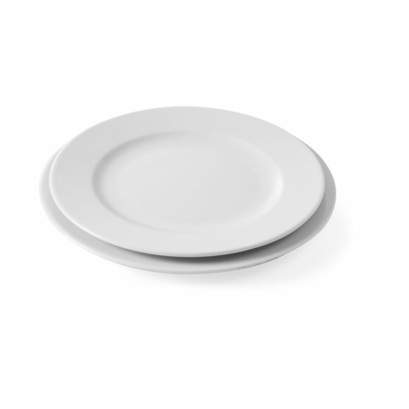 Assiette plate en porcelaine Blanc ⌀300mm Professionnel - Hendi