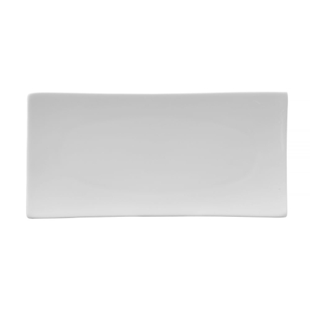 Assiette Rectangulaire Bark Professionnelle, 105x20mm - Hendi
