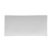 Assiette Rectangulaire Bark Professionnelle, 105x20mm - Hendi