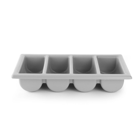 Bac &agrave; Couverts GN 1/1 Gris Clair Polypropyl&egrave;ne 530x325x100mm - Hendi