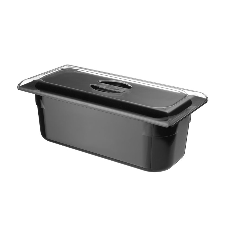 Bac &agrave; Glace Polycarbonate Noir, 5L, 360x165x120mm - Hendi