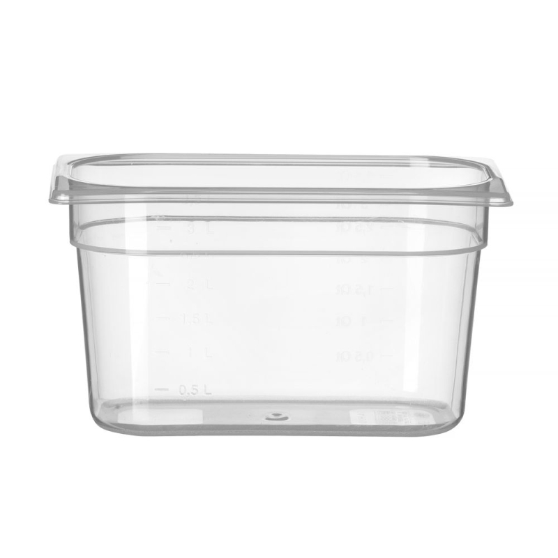 Bac Gastronorme 1/4 (GN 1/4) Transparent Profi Line - Hendi