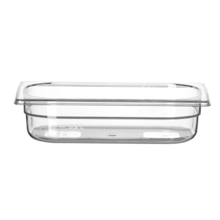 Bac Gastronorme 1/4 Profi Line, 1,8L Transparent, 265x162x65mm - Hendi