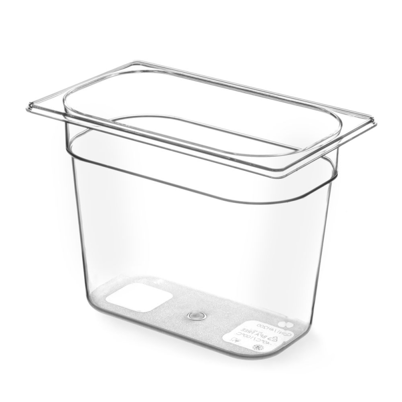 Bac Gastronorme 1/4 Transparent 4L 265x162x150mm - Hendi