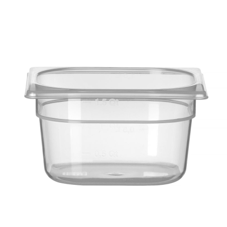Bac Gastronorme 1/6 Profi Line, 1,6L, Transparent, 176x162x100mm - Hendi