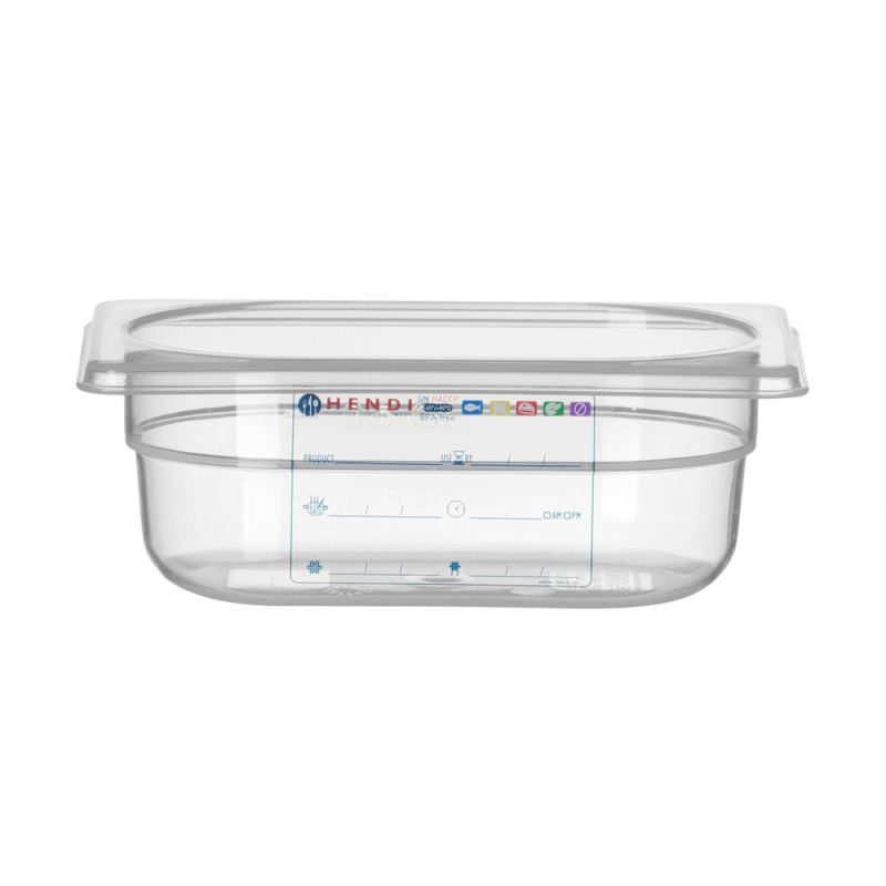 Bac Gastronorme 1/9 Transparent HENDI - 0,6L, 176x108x(H)65mm - Hendi