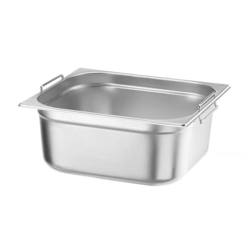 Bac Gastronorme 2/3 Budget Line avec Poign&eacute;es, Inox, 13L, H150mm - Hendi