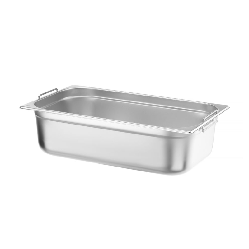 Bac Gastronorme GN 1/1 Inox avec Poign&eacute;es Budget Line 21L, 530x325x150mm - Hendi