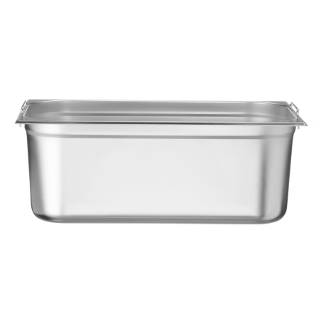 Bac Gastronorme GN 1/1 Inox avec Poign&eacute;es Budget Line, Profondeur 200mm (28L) - Hendi