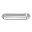 Bac Gastronorme GN 1/1 Perfor&eacute; Acier Inoxydable, Volume 9L, Hauteur 65mm - Hendi