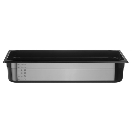 Bac Gastronorme GN 1/1 Profi Line 14L Noir 530x325x100mm - Hendi