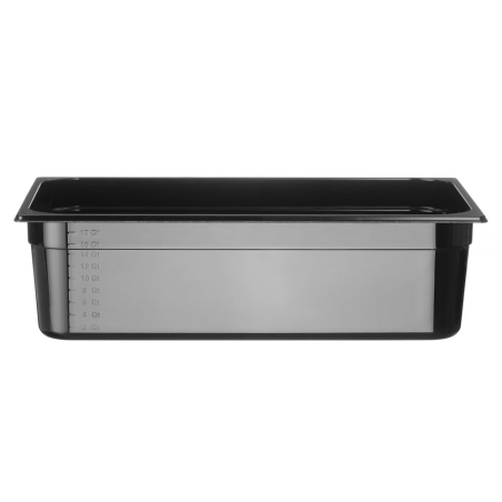 Bac Gastronorme GN 1/1 Profi Line 21L Noir (530x325xH150mm) - Hendi