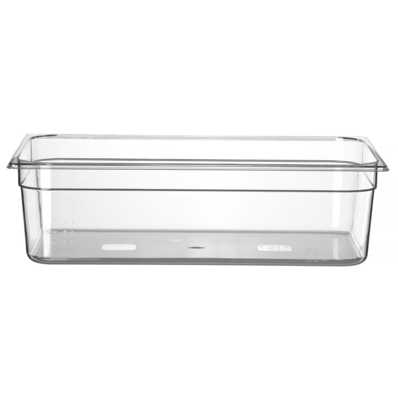 Bac Gastronorme GN 1/1 Profi Line Transparent 21L, 530x325x150mm - Hendi