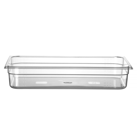 Bac Gastronorme GN 1/1 Transparent Profi Line 14L (530x325x100mm) - Hendi