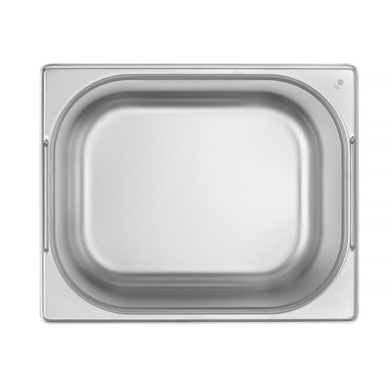 Bac Gastronorme GN 1/2 Budget Line avec Poign&eacute;es Inox 12,5L (H200mm) - Hendi
