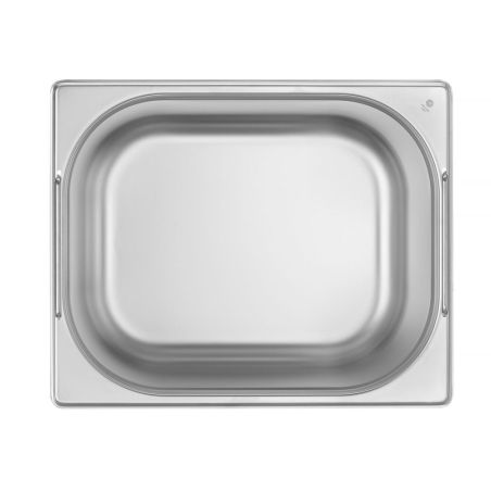 Bac Gastronorme GN 1/2 Budget Line avec Poign&eacute;es Inox 12,5L (H200mm) - Hendi