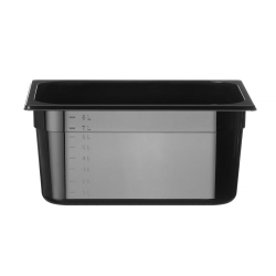 Bac Gastronorme GN 1/2 Noir Profi Line 9,5L, H 150mm - Hendi