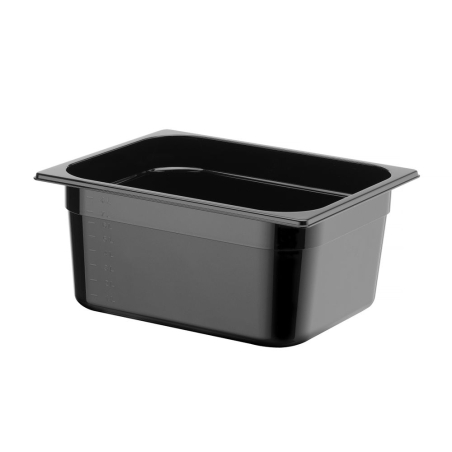 Bac Gastronorme GN 1/2 Noir Profi Line 9,5L, H 150mm - Hendi