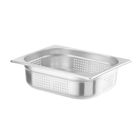 Bac Gastronorme GN 1/2 Perfor&eacute; Inox Kitchen Line 6,5L H100mm - Hendi