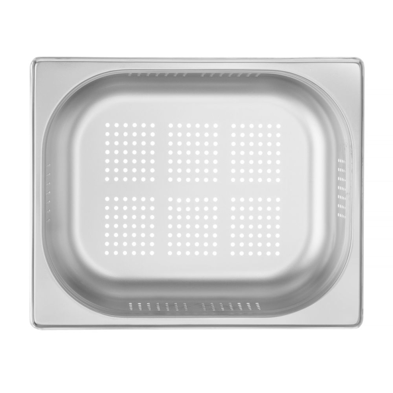Bac Gastronorme GN 1/2 Perfor&eacute; Inox Kitchen Line 6,5L H100mm - Hendi