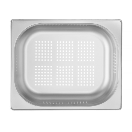 Bac Gastronorme GN 1/2 Perfor&eacute; Inox Kitchen Line 6,5L H100mm - Hendi