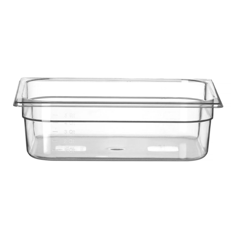 Bac Gastronorme GN 1/2 Profi Line Transparent 6,5L (H)100mm - Hendi